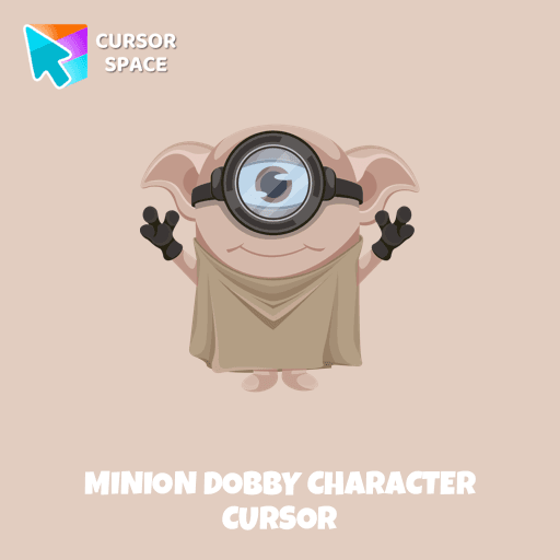 Minion Dobby Character cursor arrow cursor