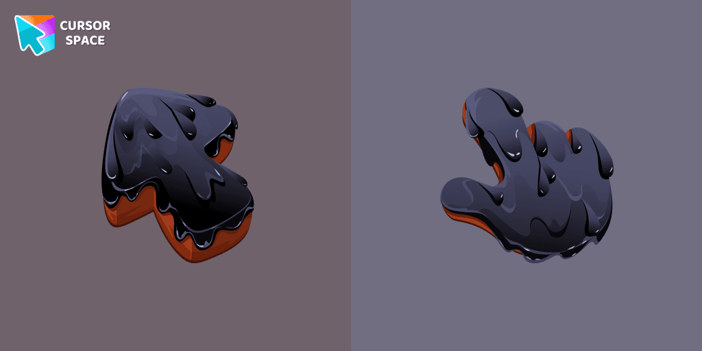 Black Resin Texture cursor
